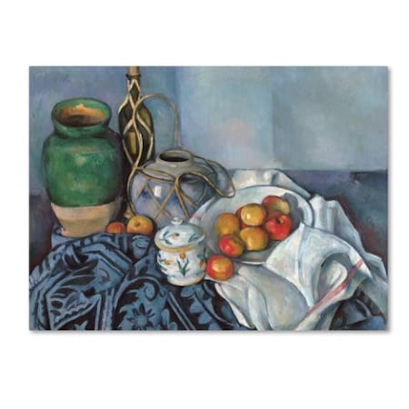 Cezanne 'Still Life With Apples 2' Canvas Art,14x19